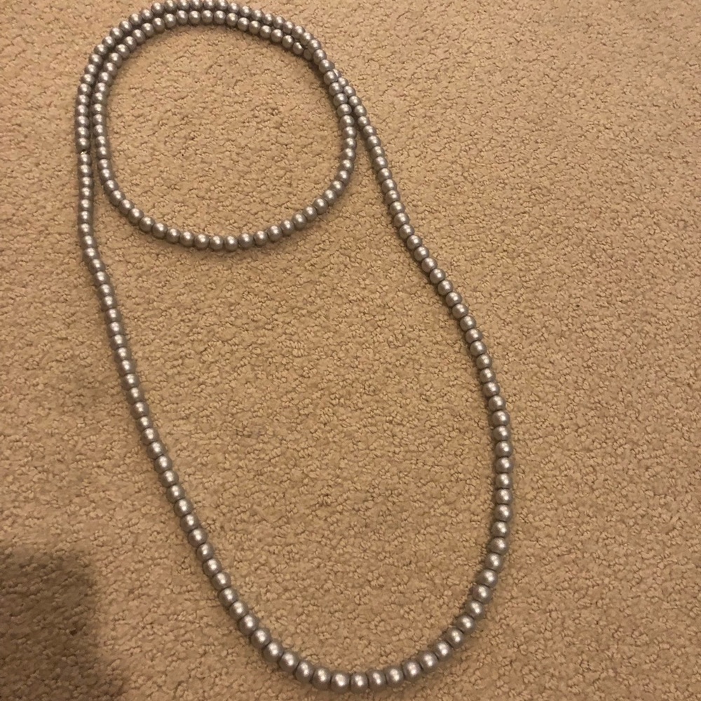 Beaded by W long necklace!